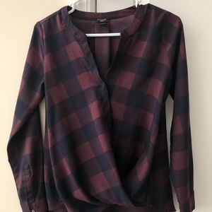 Ann Taylor Petite plaid shirt